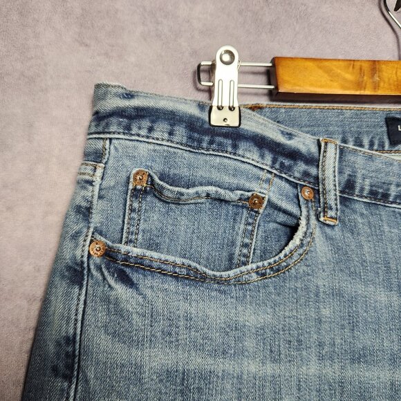 Lucky Brand 410 Athletic Slim Jeans Mens 38x30 Denim Stretch Candiani Casual - Picture 14 of 16